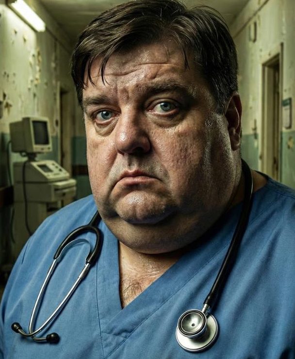 Retrato de Ignacio Núñez, personaje del enfermero jefe en Clínica El Pasaje Escape Room en A Coruña