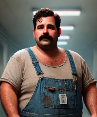 Retrato de Xoán Varela, personaje transportista de Clínica El Pasaje Escape Room en A Coruña